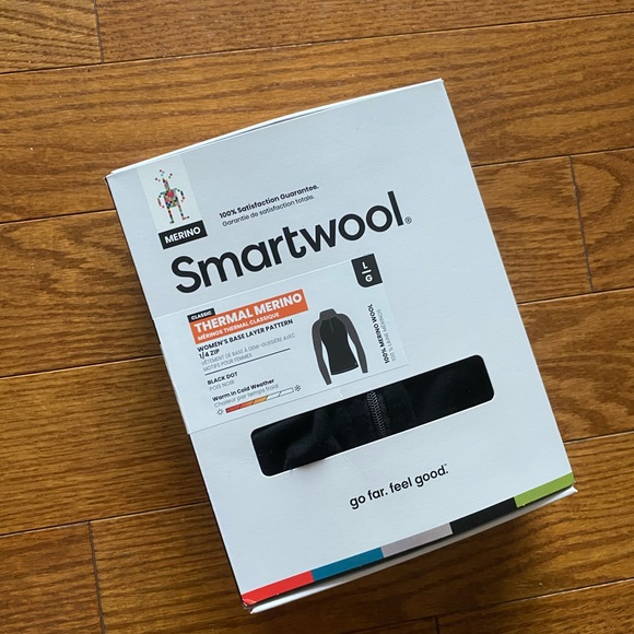 SMARTWOOL Merino 250 Baselayer Pattern 1/4 Zip Boxed BNIB - Picture 7 of 16